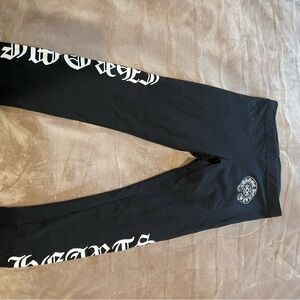 Chrome Hearts Black Graphic Leggings